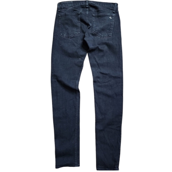 Rag and Bone Extra Slim Black Jeans (White Wash) Size 32 - Picture 2 of 7